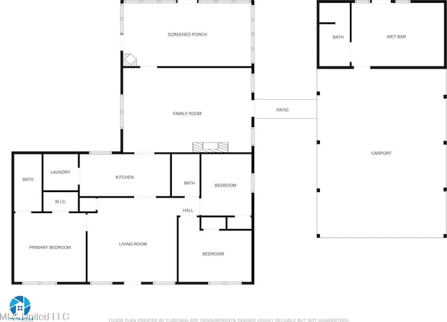 1025 Shipp St, Waveland, MS 39576 - room layout