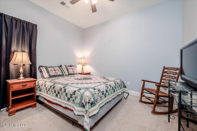 3753 Kenton Dr, Southaven, MS 38672 - bedroom with carpet, baseboards, and ceiling fan