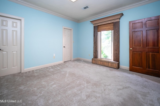 6147 Wirtz Rd, Flowood, MS 39232 - unfurnished bedroom with ornamental molding and carpet flooring