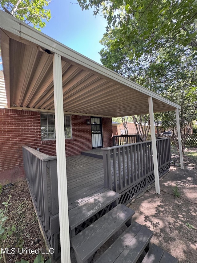 1597 Vicksburg Dr, Southaven, MS 38671 - view of wooden deck