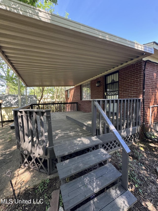 1597 Vicksburg Dr, Southaven, MS 38671 - view of wooden terrace