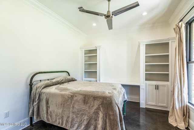 29 Club Dr, Natchez, MS 39120 - bedroom featuring baseboards, multiple windows, and ornamental molding