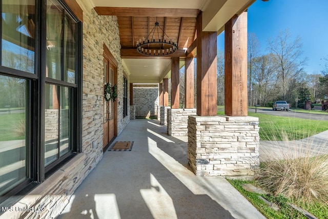 29 Club Dr, Natchez, MS 39120 - view of patio featuring covered porch