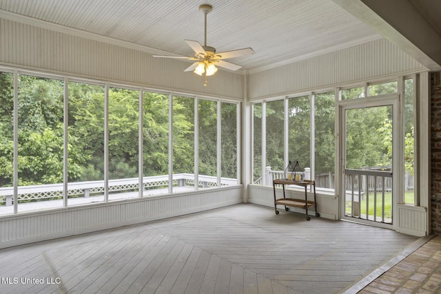 144 Whisper Lake Blvd, Madison, MS 39110 - sunroom / solarium with ceiling fan