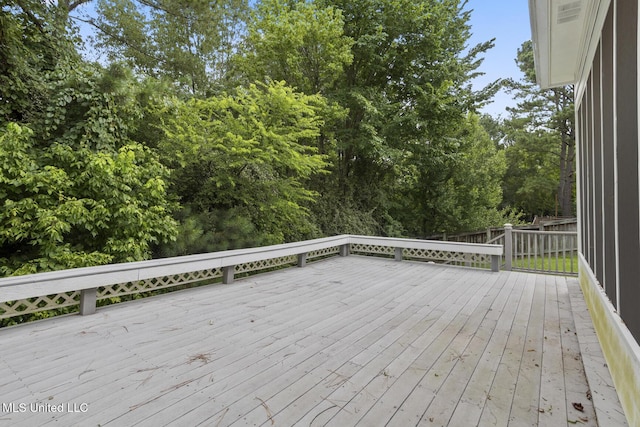 144 Whisper Lake Blvd, Madison, MS 39110 - wooden terrace with view of scattered trees