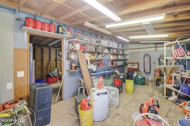 view of storage room