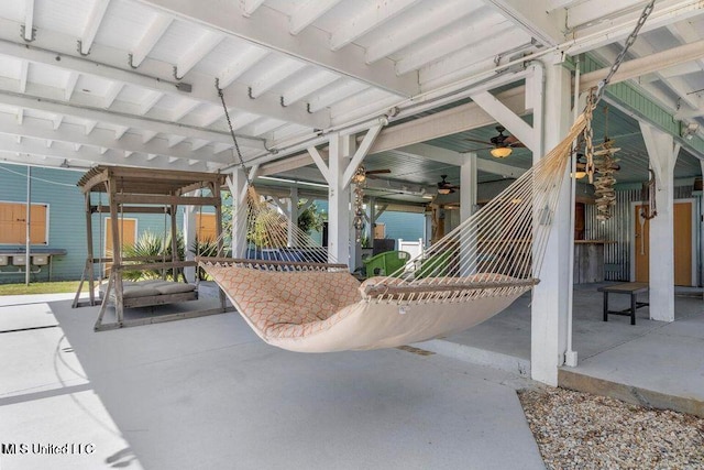842 Deer Dr, Bay Saint Louis, MS 39520 - view of patio / terrace with ceiling fan