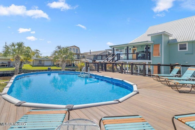 842 Deer Dr, Bay Saint Louis, MS 39520 - outdoor pool with a deck