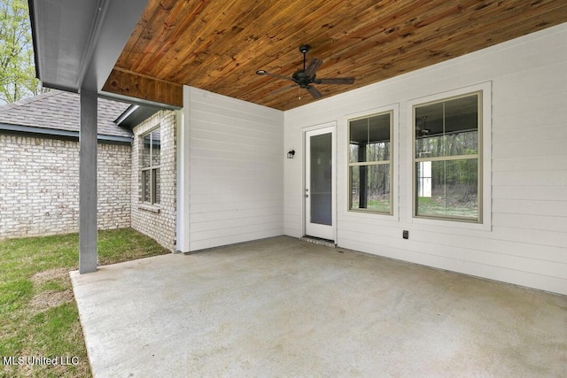 115 Grayson Way, Madison, MS 39110 - view of patio / terrace with a ceiling fan