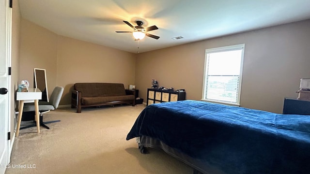 14291 Buttercup Dr, Olive Branch, MS 38654 - carpeted bedroom with ceiling fan