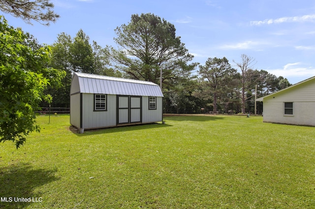 156 Cobbville Rd, Canton, MS 39046 - view of yard featuring a storage unit