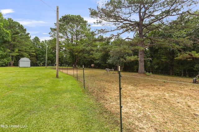 156 Cobbville Rd, Canton, MS 39046 - view of yard featuring a storage shed