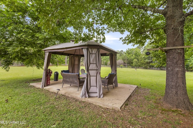 156 Cobbville Rd, Canton, MS 39046 - view of yard featuring a gazebo and a patio