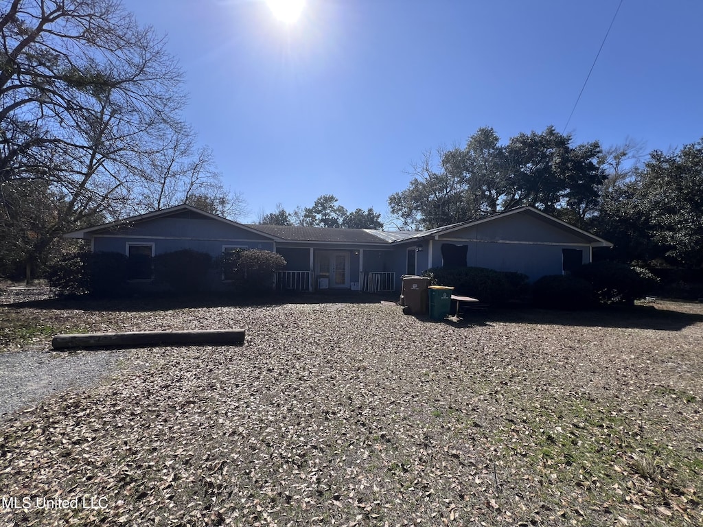 view of rear view of property