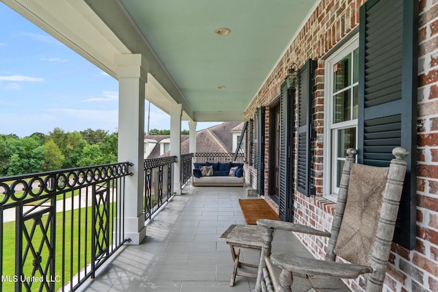 view of balcony