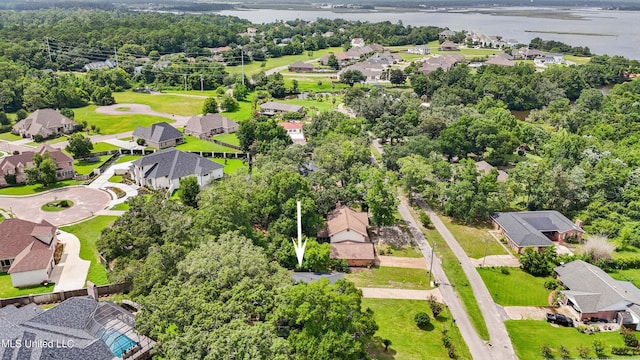 371 Lakeview Blvd, Biloxi, MS 39531 - aerial perspective of suburban area featuring a large body of water