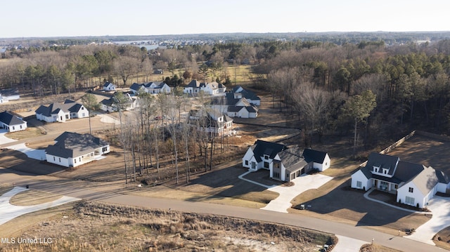 bird's eye view featuring a residential view