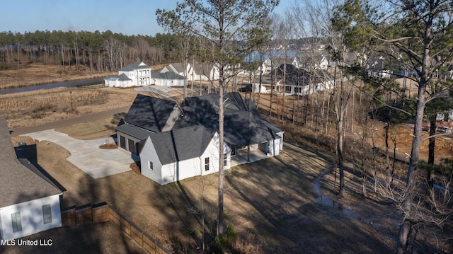 bird's eye view featuring a residential view