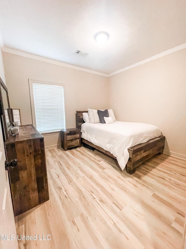 420 Stoneybrook Dr, Brandon, MS 39042 - bedroom with ornamental molding and light wood finished floors