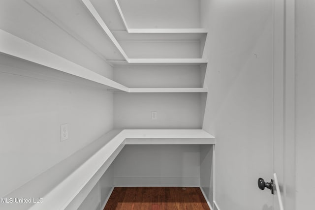 view of storage area