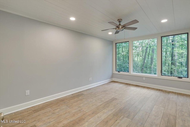 1844 Eastover Dr, Jackson, MS 39211 - spare room with plenty of natural light, baseboards, and ceiling fan