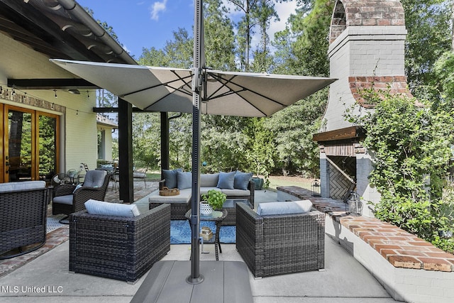 101 Lake Village Dr, Madison, MS 39110 - view of patio with an outdoor living space