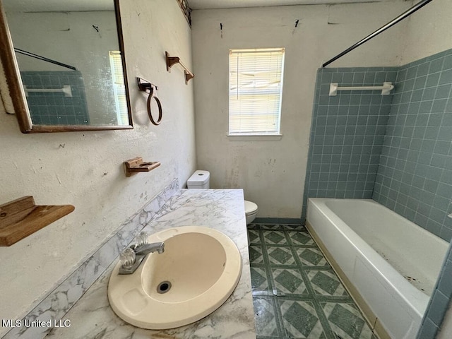 208 Cedar Dr, Diberville, MS 39540 - full bathroom featuring bathtub / shower combination and tile patterned floors