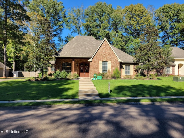 front of property with a front yard