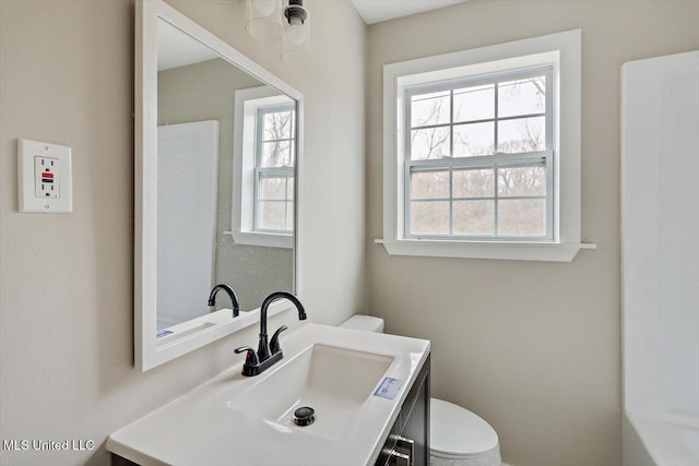 127 Autumn Dr, Vicksburg, MS 39180 - bathroom featuring vanity and toilet