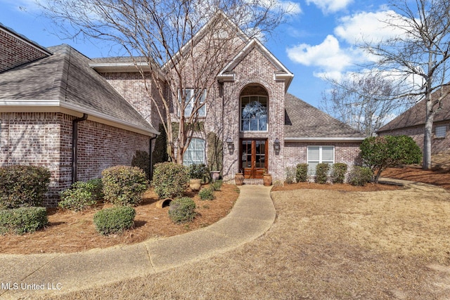 view of front property with french doors