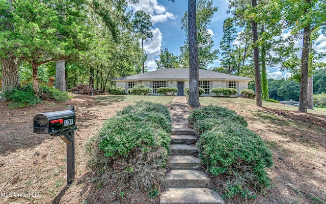 view of ranch-style home