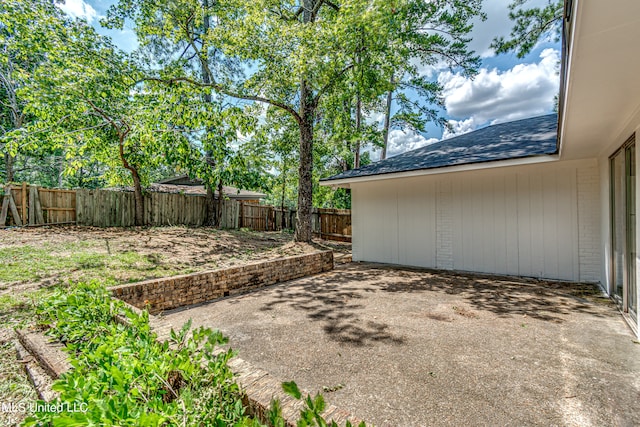 view of yard featuring a patio area