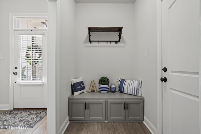 9363 Taylor Pl, Ocean Springs, MS 39564 - mudroom featuring wood finished floors and baseboards