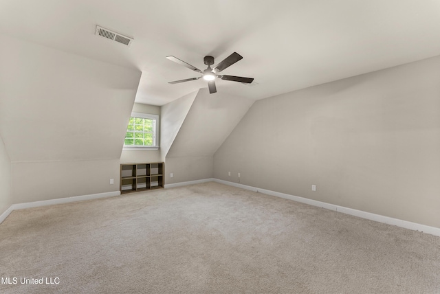 445 Carey Chapel Rd, Red Banks, MS 38661 - bonus room with a ceiling fan, carpet floors, and lofted ceiling