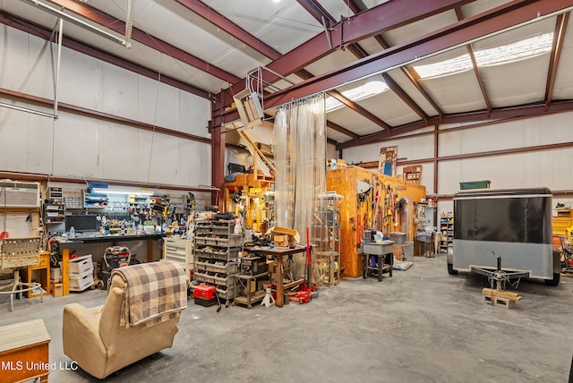 445 Carey Chapel Rd, Red Banks, MS 38661 - garage with a workshop area