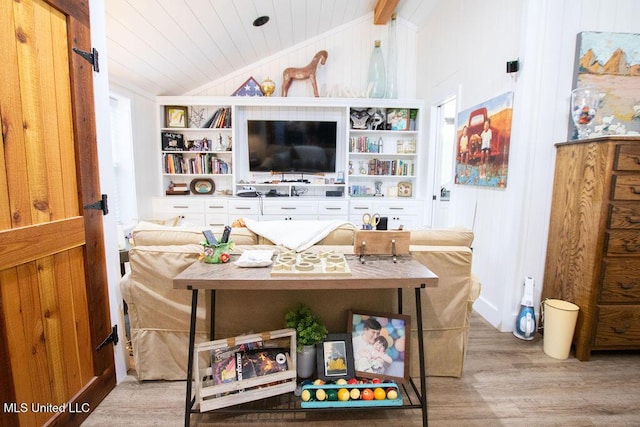 65 Vaiden Dr, Hernando, MS 38632 - living room with light wood-style flooring and wood ceiling