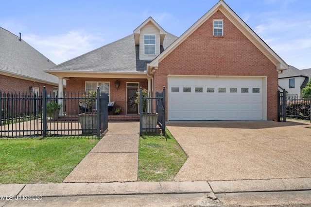 25 Savannah Cir, Brandon, MS 39047 - traditional-style home with brick siding, a shingled roof, concrete driveway, and a garage