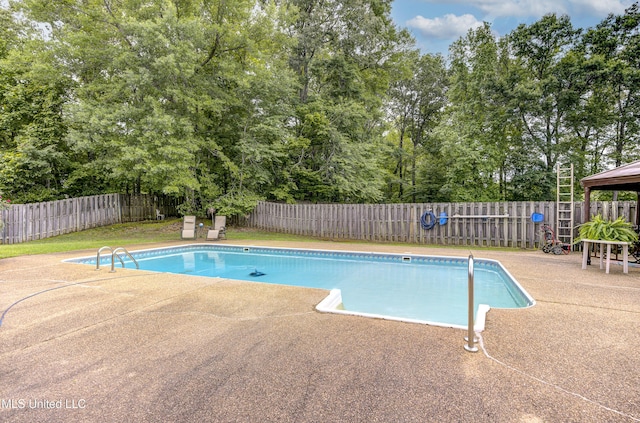 102 Grand Bear Cir, Vicksburg, MS 39183 - view of pool featuring a fenced backyard, a patio area, and a fenced in pool