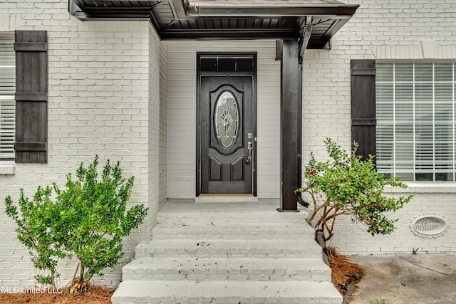 105 Lilac Ct, Madison, MS 39110 - doorway to property with brick siding