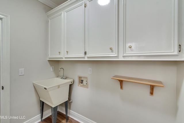 105 Lilac Ct, Madison, MS 39110 - washroom with hookup for a washing machine and dark wood-style flooring