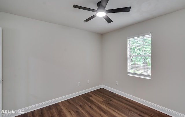 105 Lilac Ct, Madison, MS 39110 - empty room with dark wood-style flooring and ceiling fan
