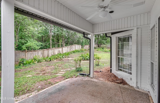 105 Lilac Ct, Madison, MS 39110 - view of patio / terrace featuring a ceiling fan