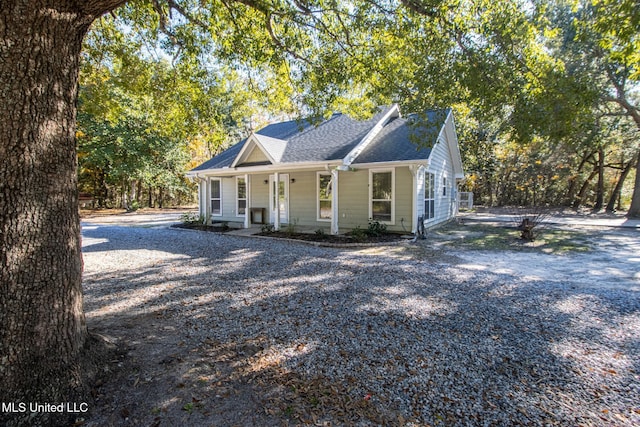 view of front of house with covered porch