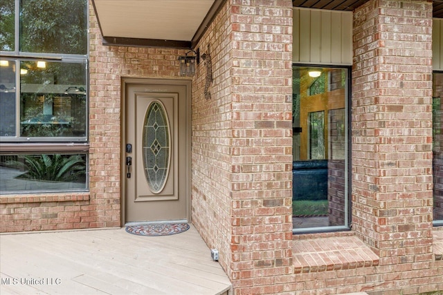 6821 Autumn Oaks Dr, Olive Branch, MS 38654 - property entrance featuring brick siding
