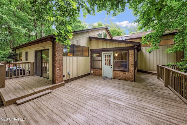 6821 Autumn Oaks Dr, Olive Branch, MS 38654 - view of wooden deck