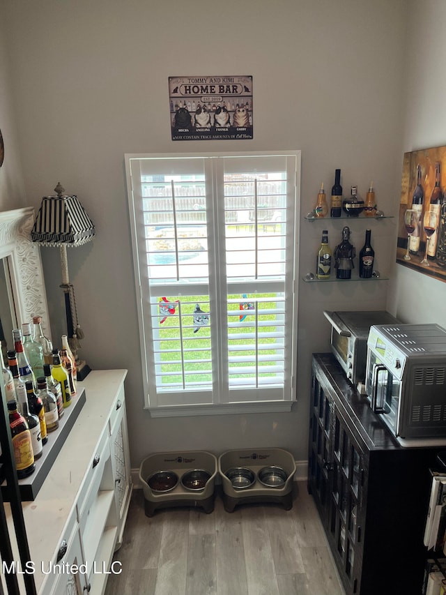 interior space featuring hardwood / wood-style floors