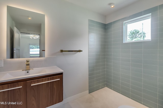 bathroom with vanity