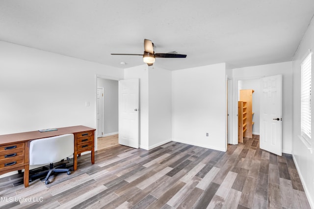 5423 Kaiki Dr, Diamondhead, MS 39525 - office space featuring wood finished floors and ceiling fan