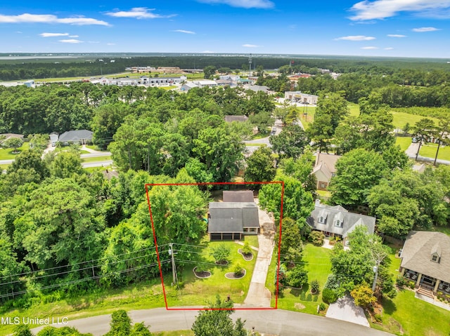 5423 Kaiki Dr, Diamondhead, MS 39525 - aerial view of property's location featuring property parcel outlined