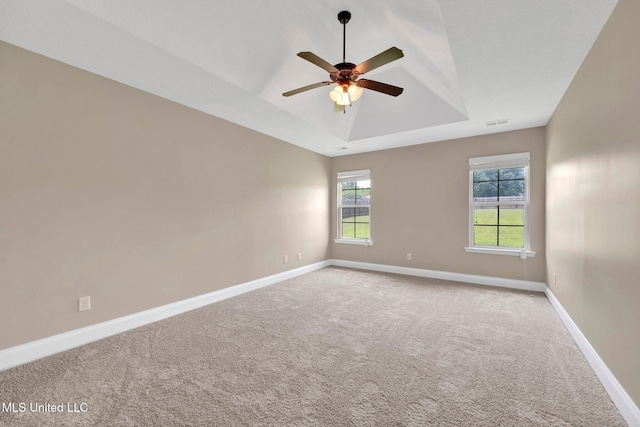 2338 Khushboo Cv, Southaven, MS 38671 - carpeted empty room featuring a ceiling fan and a raised ceiling